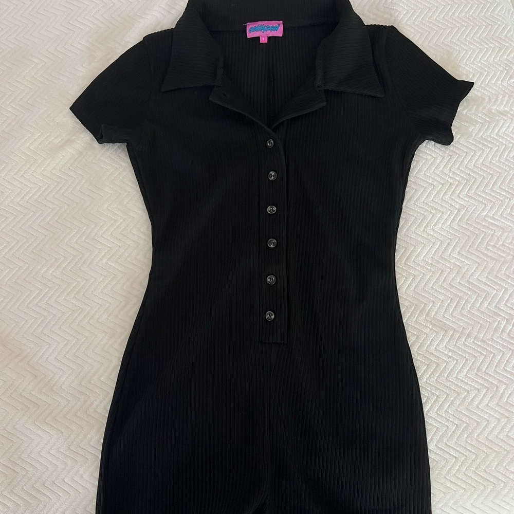 Edikted Ribbed Romper - Picture 3 of 4